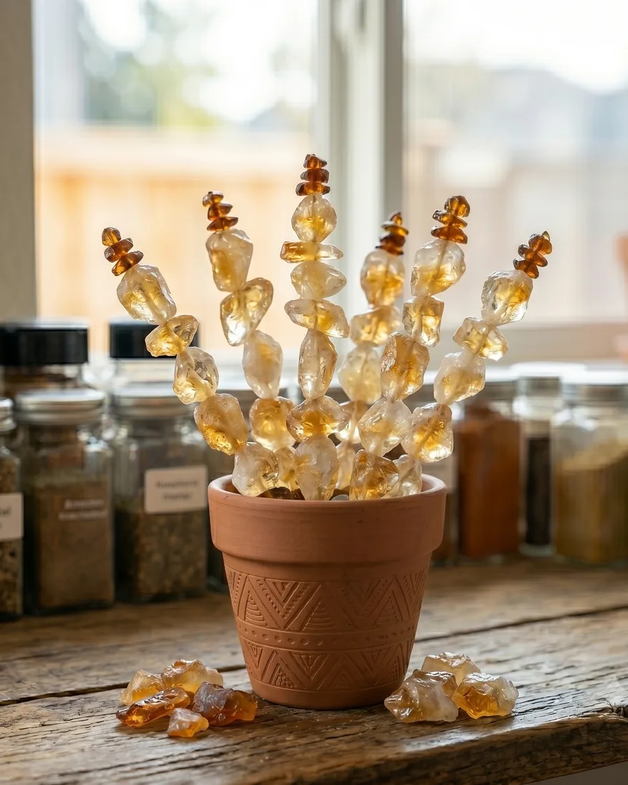Handmade Crystal Plants