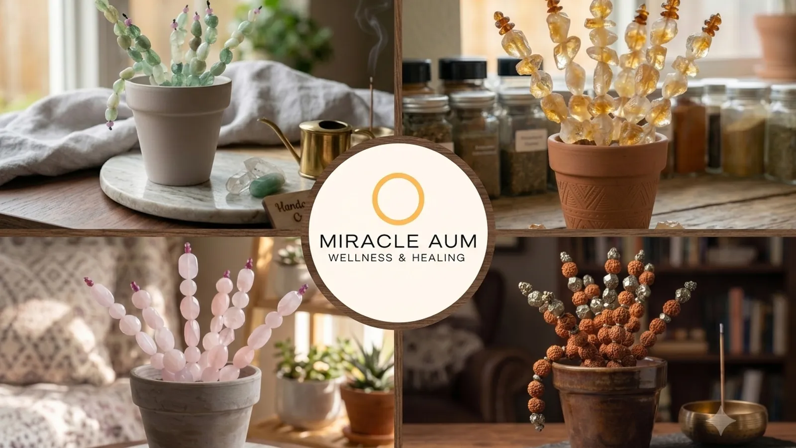 Handmade Crystal Plants