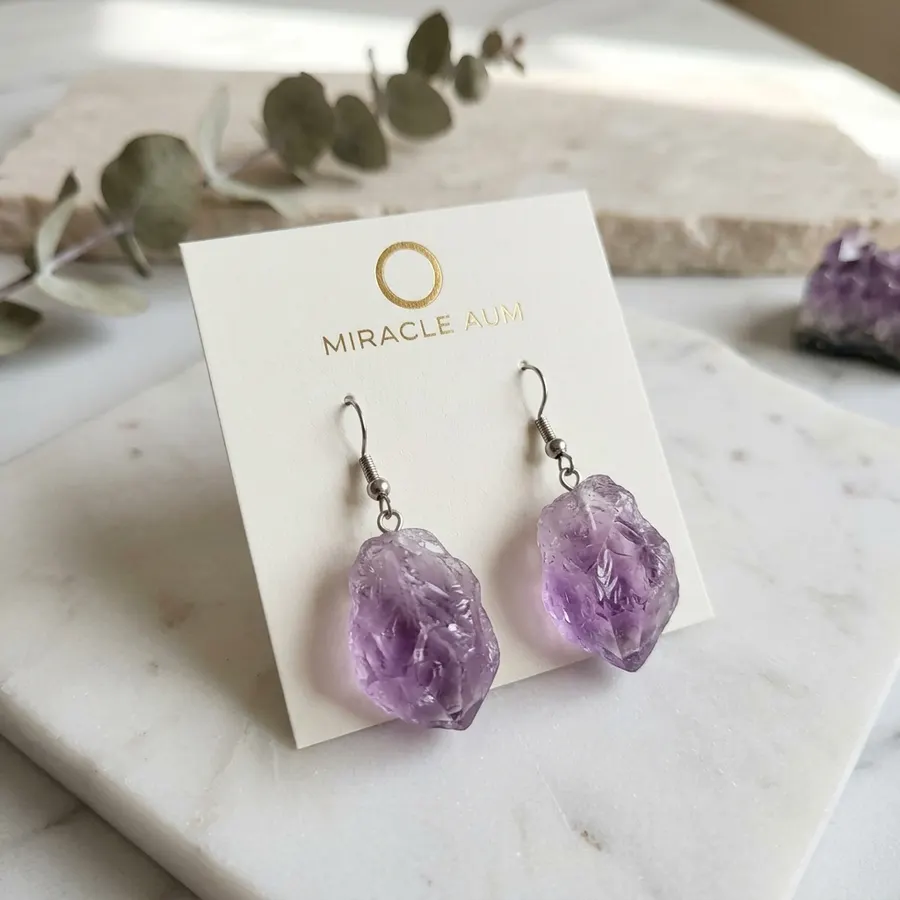 Amethyst Drop Earrings