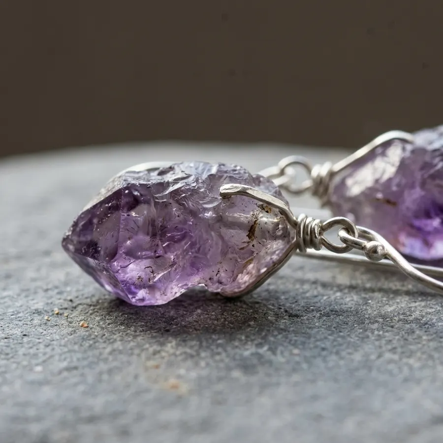 Amethyst Drop Earrings
